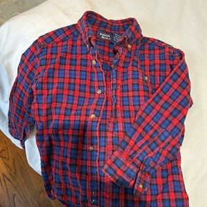 Rugged bear flannel shirt size 6